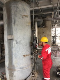Field flange end face repair service